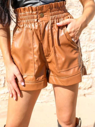 Short de Vinipiel Marron