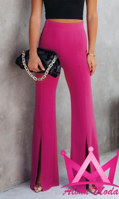 Pantalones con abertura delantera