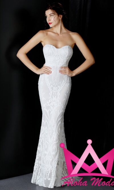 Vestido de novia de lentejuela